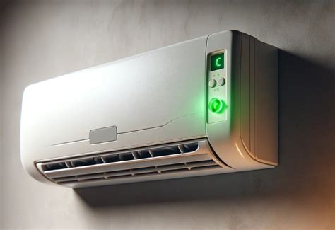 Climatiseur intérieur avec voyant allumé