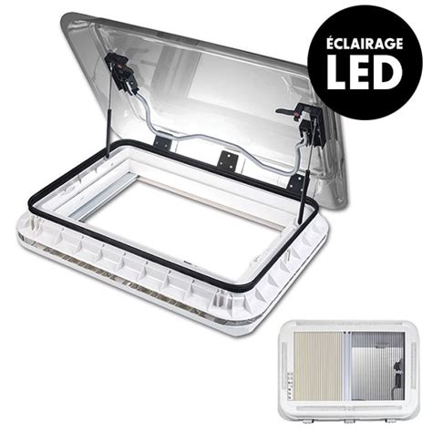 Schéma d'un lanterneau de camping-car avec ses différentes parties