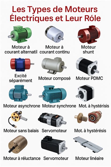 Comparaison des types de moteurs électriques