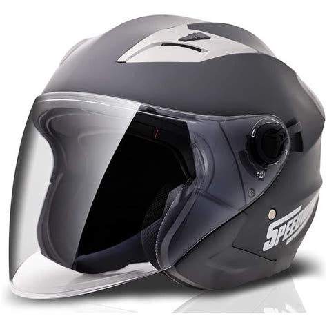 Casque moto jet ouvert