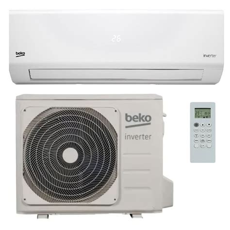Gros plan sur l'écran LED d'un climatiseur Beko