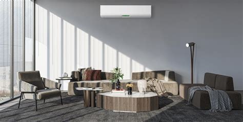 Intérieur d'un mobil-home moderne avec climatisation