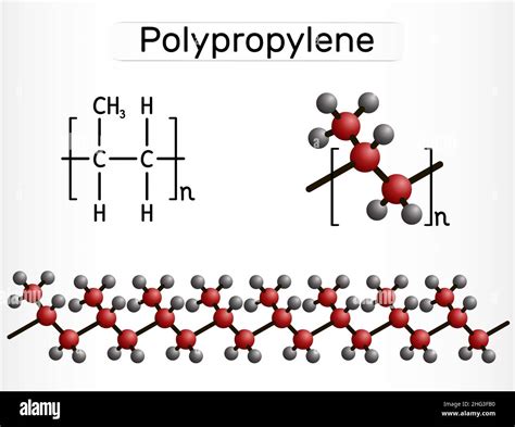 Structure moléculaire du polypropylène