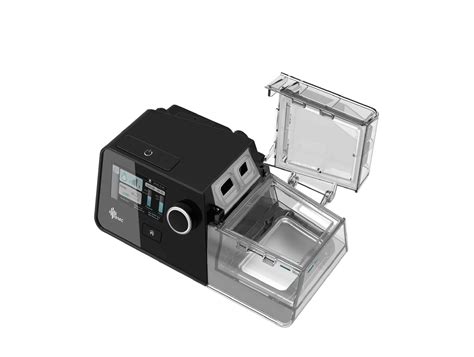 Schéma d'un appareil CPAP avec humidificateur