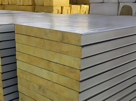 Structure d'un panneau sandwich en laine de roche