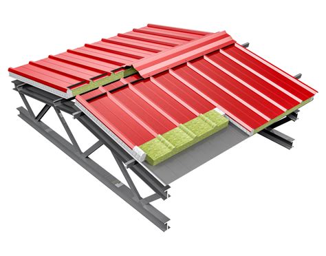 Schéma d'installation d'un panneau sandwich de toiture