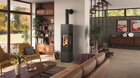 Intérieur d'un poêle à granulés Hase