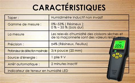 Schéma d'un humidimètre à broches