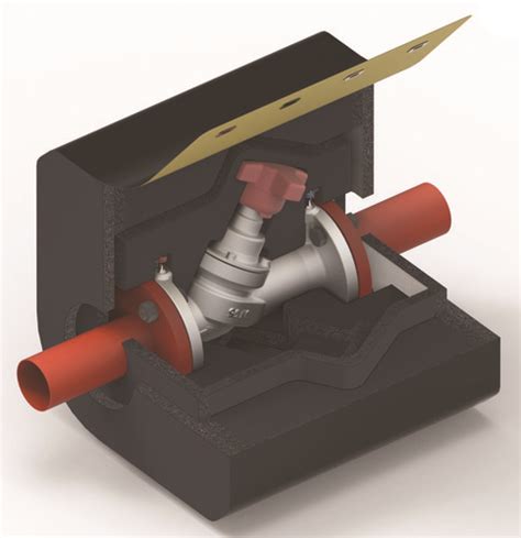 Exemple de boîtier isolant démontable pour une vanne