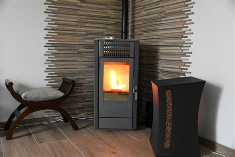 Grille d'aération d'un poêle à granulés