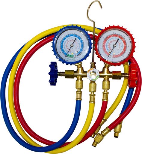 Manifold de climatisation avec manomètres