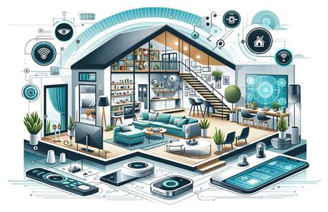Maison connectée avec appareils intelligents