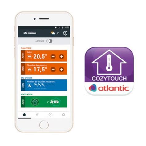 Schéma de connexion du Bridge Cozytouch 2 avec des radiateurs et un smartphone