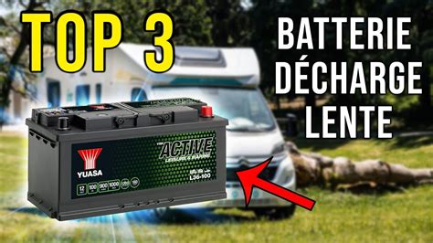 Batterie à décharge lente dans un camping-car