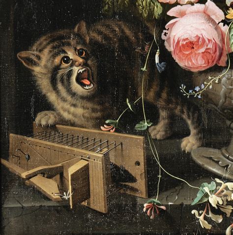 Un chat renversant un objet sur une étagère, créant du désordre