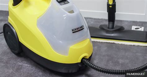 Schéma d'un nettoyeur vapeur Karcher SC4 avec le bouchon de maintenance mis en évidence