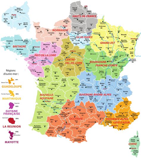 Carte de France montrant les variations du gradient géothermique par région.