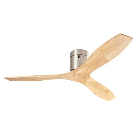 Ventilateur de plafond Leds-C4 Stem avec pales en bois clair