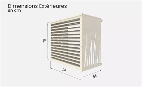 Illustration du système d'assemblage facile d'un cache clim DECOairco