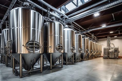 Intérieur d'une chambre de fermentation moderne