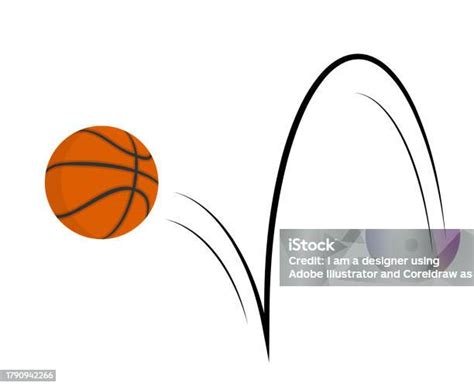 Illustration d'une balle rebondissant et s'arrêtant au sol