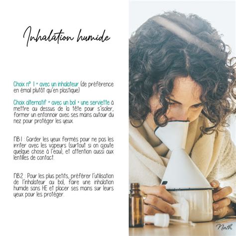 Infographie : Comment réaliser une inhalation de vapeur