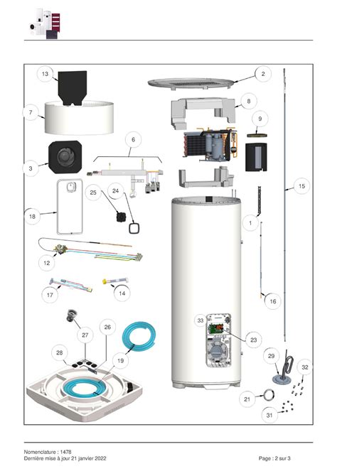 Pièce détachée : Joint pour chauffe-eau thermodynamique