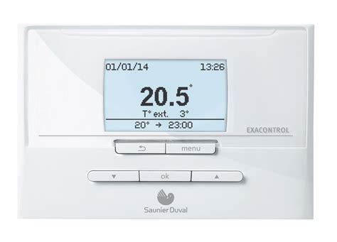 Thermostat Saunier Duval Exacontrol et son récepteur radio