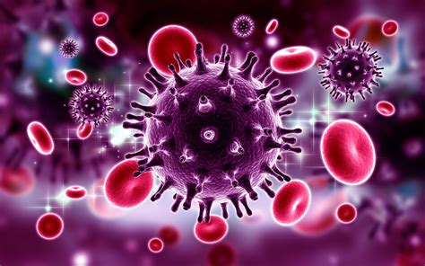 Représentation microscopique de virus