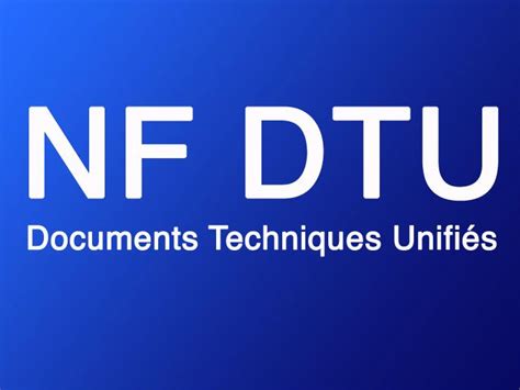Symbole de norme NF DTU