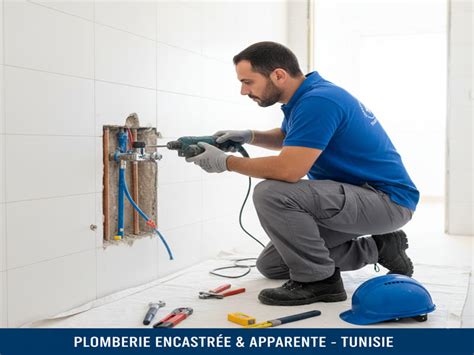 Comparaison installation apparente et encastrée robinetterie