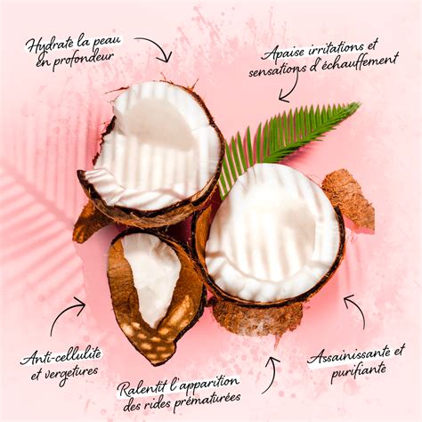 Illustration des bienfaits de l'huile de coco sur la fibre capillaire