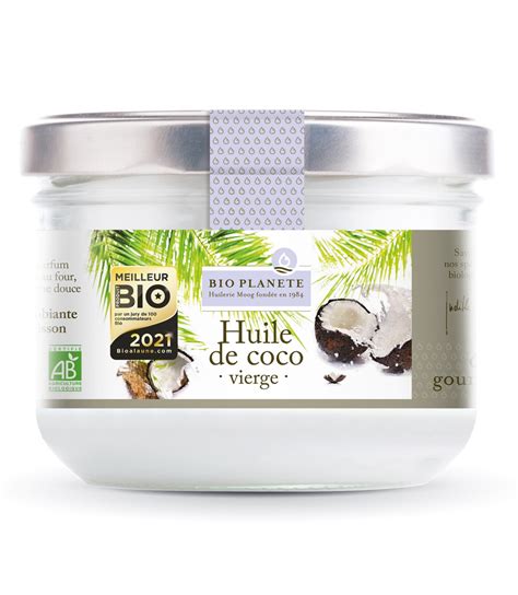 Pot d'huile de coco vierge bio