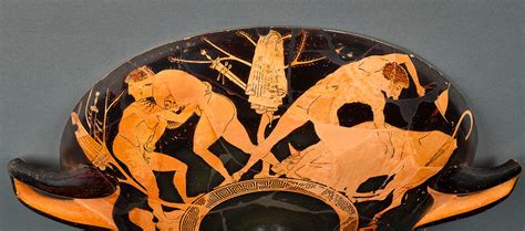 Cratère à figures rouges montrant une libation