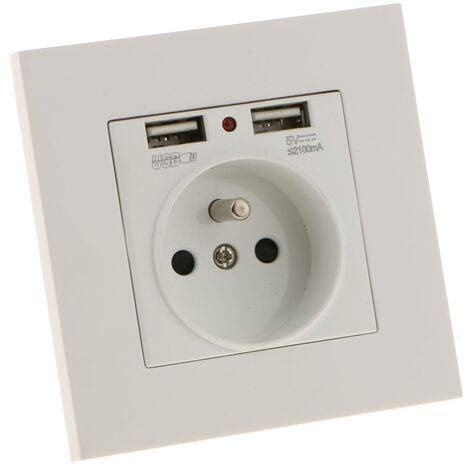 prise électrique murale avec ports USB