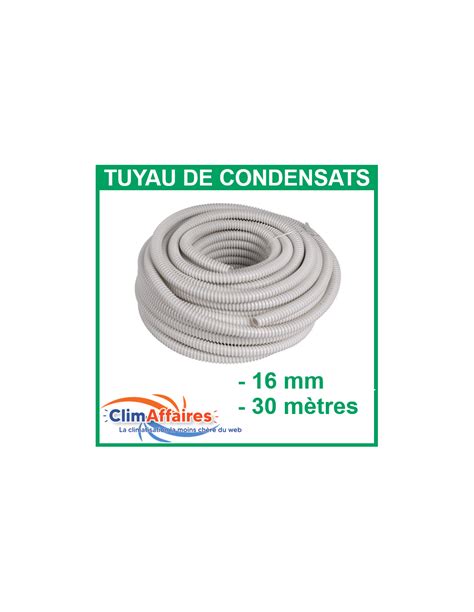 Comparaison visuelle de différents diamètres de tuyaux de condensats