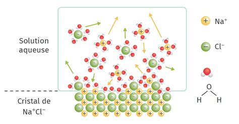 Schéma moléculaire du chlorure de calcium