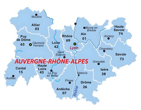 Carte de la région Auvergne-Rhône-Alpes montrant Vizille et les zones de livraison des fournisseurs de granulés.