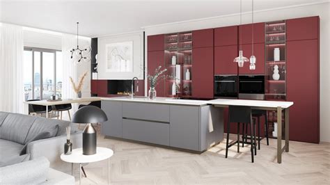 Cuisine moderne avec bouche d'extraction discrète