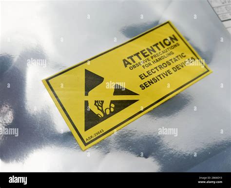 Symbole repérant les objets sensibles aux décharges électrostatiques