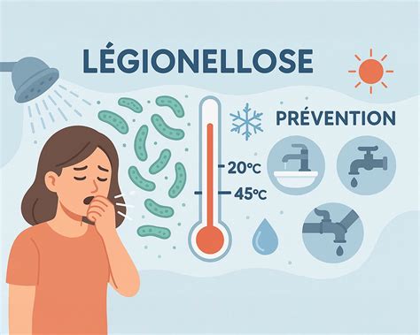 Infographie sur les gestes de prévention contre la légionellose