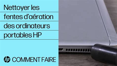 Infographie montrant comment nettoyer les bouches d'aération d'un ordinateur portable