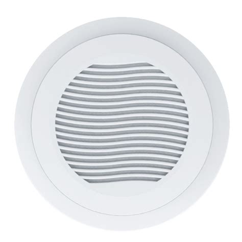 Exemple d'installation de bouches de soufflage rondes au plafond