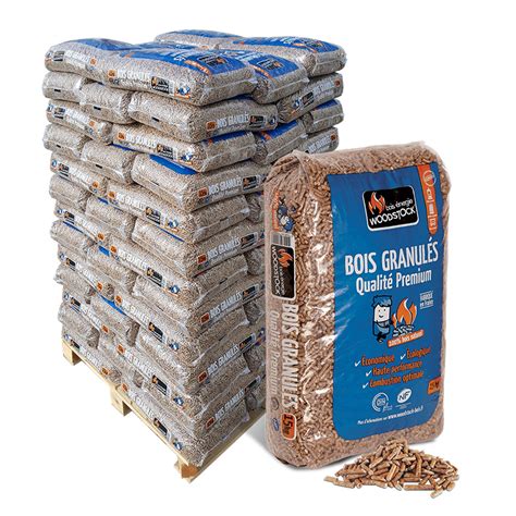 Palette de granulés de bois