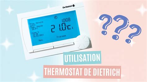 Étiquette d'identification d'un thermostat De Dietrich