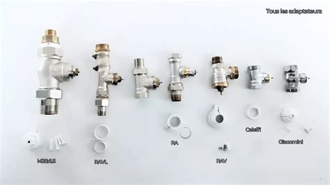 Différents types de têtes de robinets thermostatiques