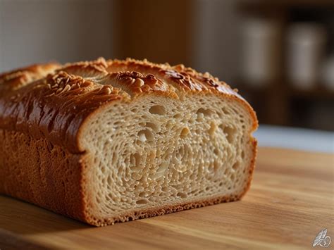 Gros plan sur la mie alvéolée d'une brioche