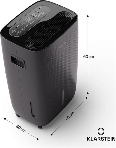 Diagramme des composants d'un déshumidificateur Klarstein DryFy Pro