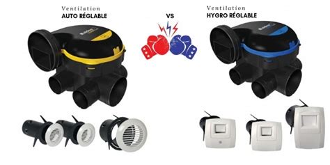 Graphique comparatif consommation VMC autoréglable vs hygroréglable