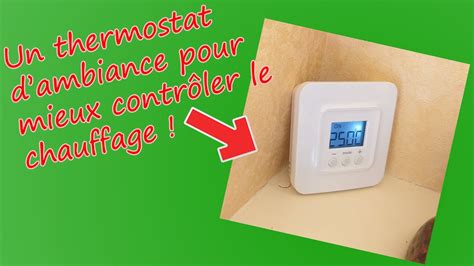 Emplacement idéal pour un thermostat d'ambiance